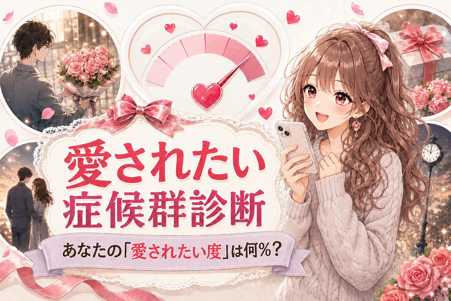 愛されたい症候群診断｜あなたの「愛されたい度」は何％？