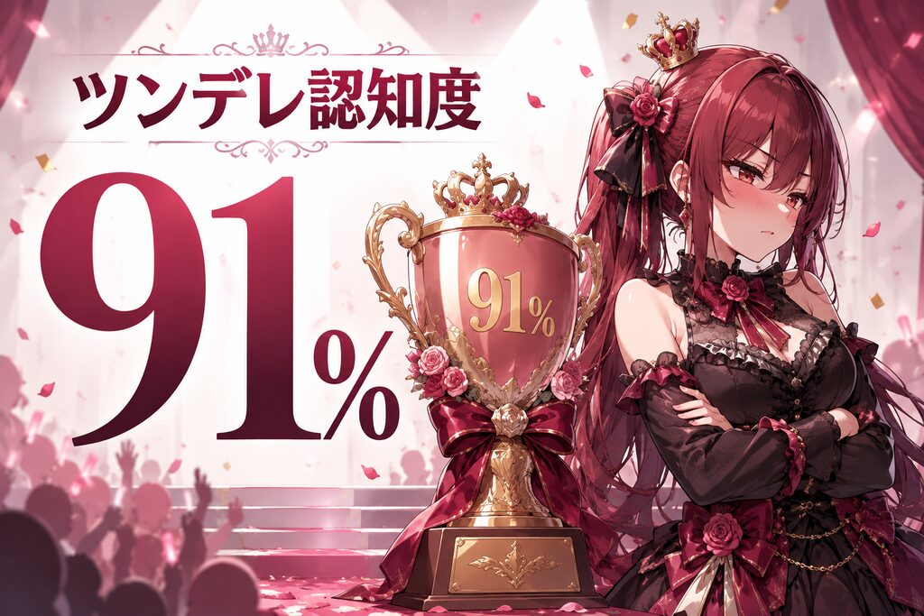 ツンデレ認知度91%